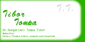 tibor tompa business card